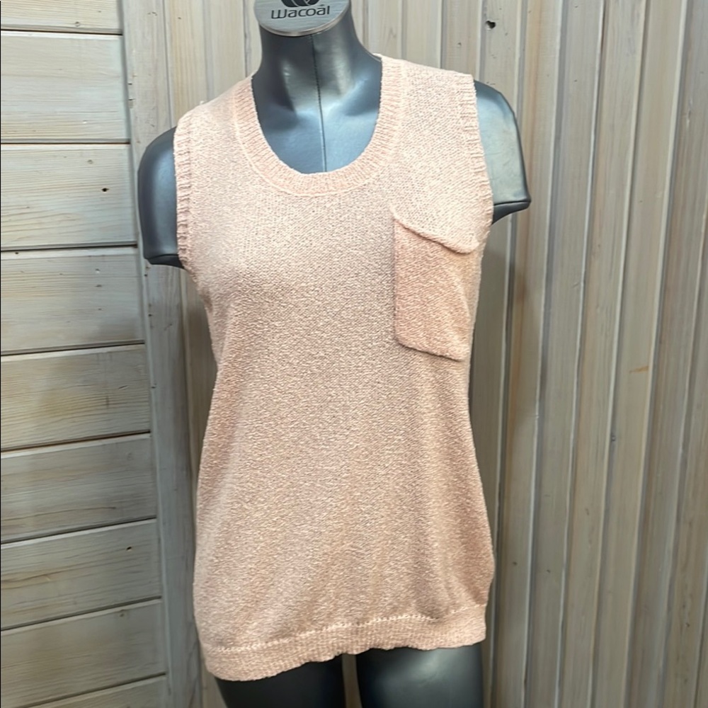 Pink Sleeveless Tank Top with Relaxed Fit